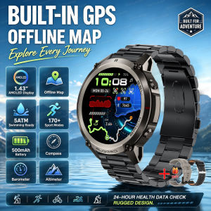 2026 GPS Man 52mm Premium Smart Watch 5ATM Professional Dive-Rated Bracelet Built-in Offline Map Outdoor Navigation Smartwatch