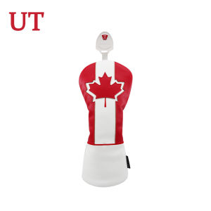 Golf Club Cover For Driver Fairway Hybrid Waterproof Protector Set Maple Leaf Styles PU Leather Soft Durable Golf Wood Covers