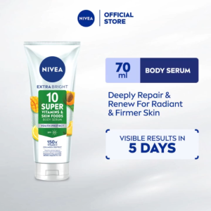 NIVEA Body Extra Bright 10 Super Vitamins & Skin Foods Youth Protect Body Serum 300 ml /170 ml / 70 ml / Body Lotion (Losen Badan)