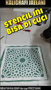 MAL STENSIL ORNAMEN ARABIC RUMIT Model CC