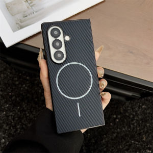 High End Carbon Fiber Phone Case for Samsung Z Fold 8 Ultra 7 6 5 4 for MagSafe Wireless Charging Shockproof Protection Cover