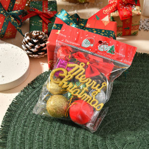 【On Sale】14Pcs Christmas Decoration Tree Pendant Multi-pack Ball Bag Pine Cone Bow Xmas Decor