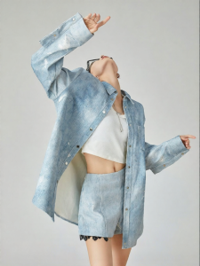 XIAODADEHUA | New Lace Panelled Loose Fitting Two-piece Set