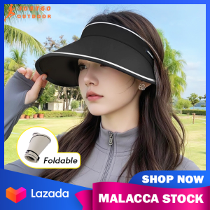 Outdoor Sun Hat Wide Brim Fashion Foldable Sun UV Protection Cap Empty Top Travel Hiking Hats 防晒帽