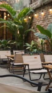 Ghế Camping Gấp Gọn Longtime Plus - Ghế CafeDã Ngoại Khung Thép Chắc Chắn Vải Oxford 600D Dày Dặn Bền Bỉ Chịu Lực 150kg