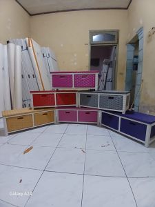 (Ready stok) Meja TV Rotan sintetis laci 2 samping bebas pilih warna