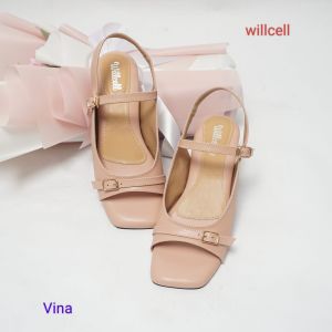 WILLCELL SANDAL HAK TAHU  5 CM NYAMAN DI PAKAI DENGAN FULL BUSA