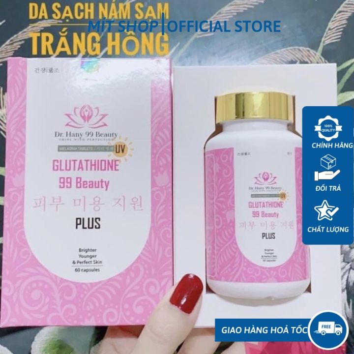 Viên Uống Trắng Da Glutathione Dr Hany 99 Beauty Hộp 60 Viên