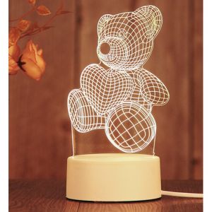 LED Energy Saving 3D Night Lamp Bedroom Bedside Feeding Holiday Gift Light