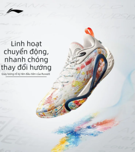 Li-Ning | Giày Bóng Rổ Chuyên Nghiệp Nam Thấp Cổ Thông Khí Chống Trượt Chống Sốc Chịu Ma Sát