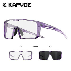 kapvoe | KAPVOE UV400 HD Photochromic Sunglasses Stylish Outdoor Casual Glasses for Hiking Cycling Camping and Mountain Biking Sunglasses