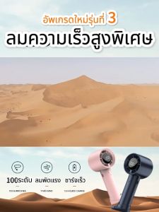 พัดลมมือถือ ปรับระดับได้ 100 ระดับ ความเร็วสูง ทํางานเงียบ ปรับความเร็วได้ LED แสดงพลังงานที่เหลือ USB พัดลมพกพา พัดลมระบายความร้อน มือถือพัดลมขนาดเล็ก