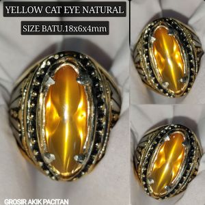 CINCIN YELLOW CAT EYE NEW NATURAL PACITAN