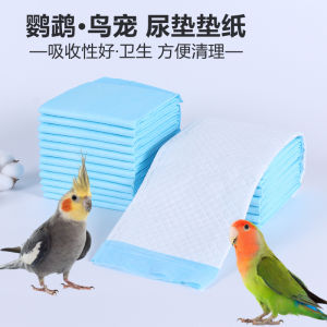 Parrot Absorbent Urine Pad Liner Disposable Bird Cage Mat Parrot Diaper Out-Of-Cage Water Absorption Pet Supplies Parrot