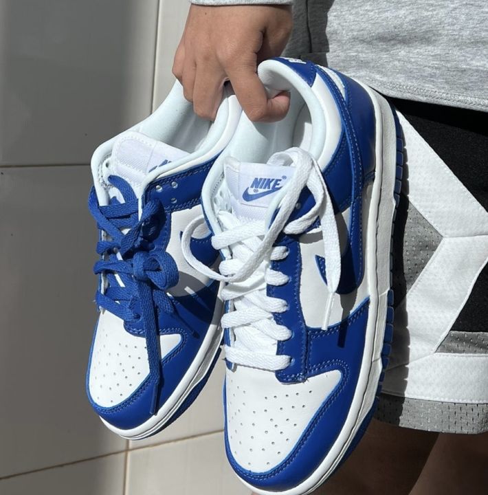 Fit Nike Dunk Low Kentucky Low Top Board Shoes Sky Blue White Kentucky