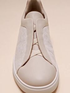HELEON | Soft Leather Breathable Slip-On Casual White Shoes