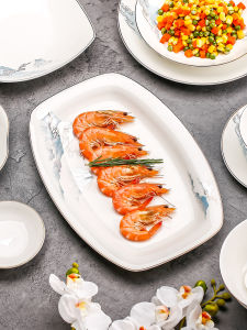 Bộ Đồ Ăn Bằng Sứ Trắng Cao Cấp Phong Cách Trung Hoa Mới Của Arst Bộ Đồ Ăn Bằng Sứ Cao Cấp Dùng Tại Nhà Hình Chữ Nhật