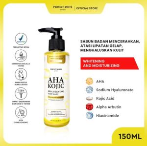 AHA kojic brightening bodywash 150ml sabun badan pencerah kulit tubuh
