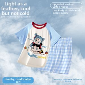 QIANSHUIMILU | Lightweight Air Conditioning Sleepwear Set for Children