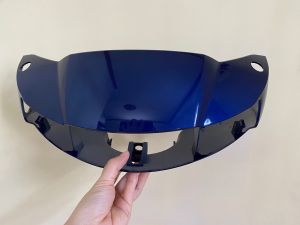 Ốp đầu đèn tay lái trước viva 110 suzuki màu xanh tím