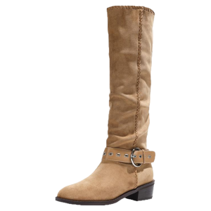 Josiny | Pointed Slimming Chunky Heel Long Shaft Western Boots