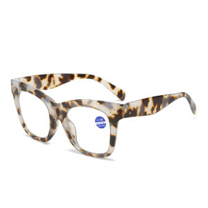 Fashion Presbyopia Glasses: Anti-blue Reading & Cat-eye Mens & Womens Elderly Large Frame PC Farsightedness Glasses