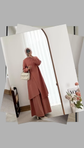 Fashion MUSLIM baju wanita baju stelan wanita setelan stelan Baju stelan OneSet. Samira OneSet