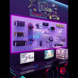 Bảng Pegboard Decor Bàn Phòng Gaming - Phụ Kiện Treo Tường Lưu Trữ Đa Năng Trang Trí Góc Làm Việc