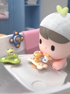 สปินเนอร์ฐานดูดซิลิโคนสำหรับเด็ก ของเล่นอาบน้ำ เสริมสร้างพัฒนาการเรียนรู้ COD KD10 ของ MITI4