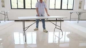 SPEEDS Meja Lipat Plastik Folding Table Indoor Outdoor Piknik Pameran Serbaguna Besar 038-5