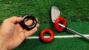 Golf Swing Weight Ring Red/Black Golf Club Swing Trainer Rings Weighted Golf Accessory Good for Golf Practice