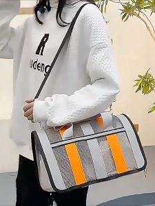 PetStern 🐱 กระเป๋าใส่สัตว์เลี้ยง ราคา 2,500 เกม้า กระเป๋าใส่แมวแบบพกพา กระเป๋าเดินทางสุนัข แมสเซนเจอร์ ระบายอากาศได้ กระเป๋าพับได้ สำหรับประเภทสัตว์เลี้ยง กระเป๋าใส่สัตว์เลี้ยง