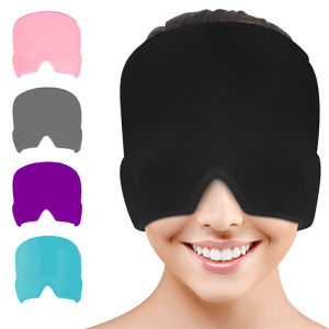 Gel Cold Headache Ice Cap Migraine Relief Cap Stress Relax Pain Head Hot Cold Therapy Cold Pack Eye Mask Ice Hat Massage Tool