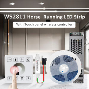 20M 15M 5M 10M Running Water Flowing LED Strip Light DC24 WS2811 SMD2835 Horse Race Pixel Addressable Flexible Linear Lamp Set