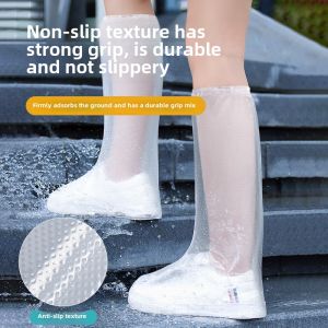 Thickened Disposable Shoe Cover Portable Travel Male and Female Adult Student Kids Waterproof Long and Mid-Calf Length Non-Slip Rain Boots