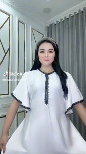 Midi Dress Wanita Polos Renda Musira Bahan Rayon Twill Pre Miyum Ld 110 Pb ±120