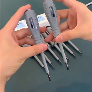 ไขควงเครื่องมือช่างไฟฟ้าพร้อมตัวบ่งชี้ปากกาทดสอบไฟฟ้า อัจฉริยะ ปากกาตรวจจับแรงดันไฟฟ้าในครัวเรือน