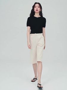 Giordano | New Summer Pure Cotton Belted Casual Pants