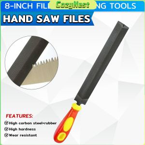 C.N. 8 inch Hand Saw Files Pruning Saw File Diamond-Shaped Sharpening Shaping Grinding Hand Tools