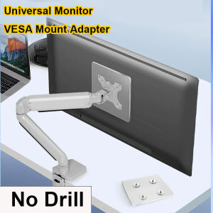 Desktop LED LCD Monitor Holder Arm Extension VESA Adapter Fixed Bracket Display Bracket for 75 or 100mm VESA No Mounting Hole