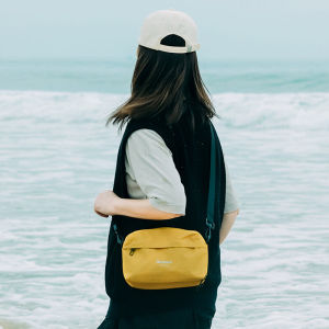 Water-Resistant Qminica Crossbody Bag for Women Travel Passport Chest Bag Multi-Functional Storage Diaper Bag Single Shoulder Bag