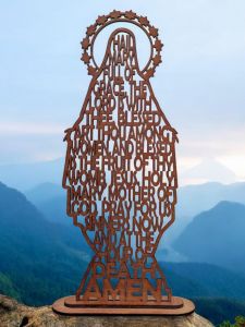 Hail Mary Prayer Stand 3mm basswood (Not Ordinary Plywood)