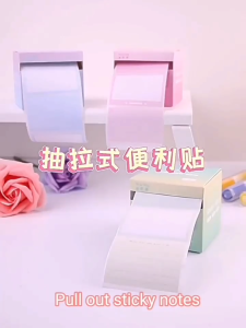 256Pcs Sticky Notes DIY Deco Memo Sticker Tearable Note Bookmark Index Labels Tabs Pull Type School Office Supplies