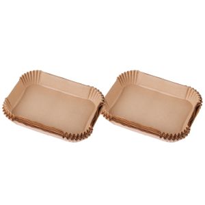 300pcs 22CM Air Fryer กระดาษทิ้งสแควร์กระดาษอบบาร์บีคิวแผ่น NonStick MAT Pad ครัวเตาอบกระดาษดูดซับน้ํามันเครื่องมือ