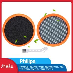FC8009/01 การเปลี่ยนไส้กรองสำหรับเครื่องดูดฝุ่นแบตเตอรี่ฟิลิปส์ สปีดโปร&สปีดโปร อควาสำหรับฟิลิปส์ FC6721 FC6722 FC6723 FC6724