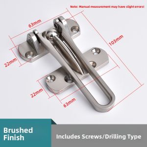YANU | Security Anti-Theft Door Lock Chain Thickened