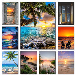 Scenic Sea View Sunset Beach Nordic Seascape Jigsaw Puzzle 1000Pieces Stress Relief Puzzle Wall Art Decor Gift