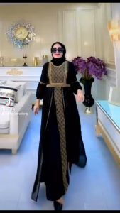 ZIFA FASHION // COD // RUKAYA DRESS ABAYA // ABAYA HITAM BORDIR TERBARU // ARABIAN GAMIS JERSEY MIX CRUTY READY SIZE M L XL XXL // GAMIS ABAYA HITAM MODERN