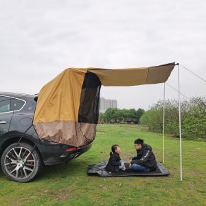 เต็นท์ติดยาน Suv ด้านหลังรถ ส่วนขยายและกลาง กลางแจ้ง คาตั้งแคมป์กลางแจ้ง และเต็นท์แคมป์ปิ้งบาร์บีคิวทัวร์ กันยุงและกันฝน