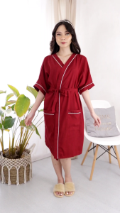 Kimono Dewasa Katun All Size Polos Kanza